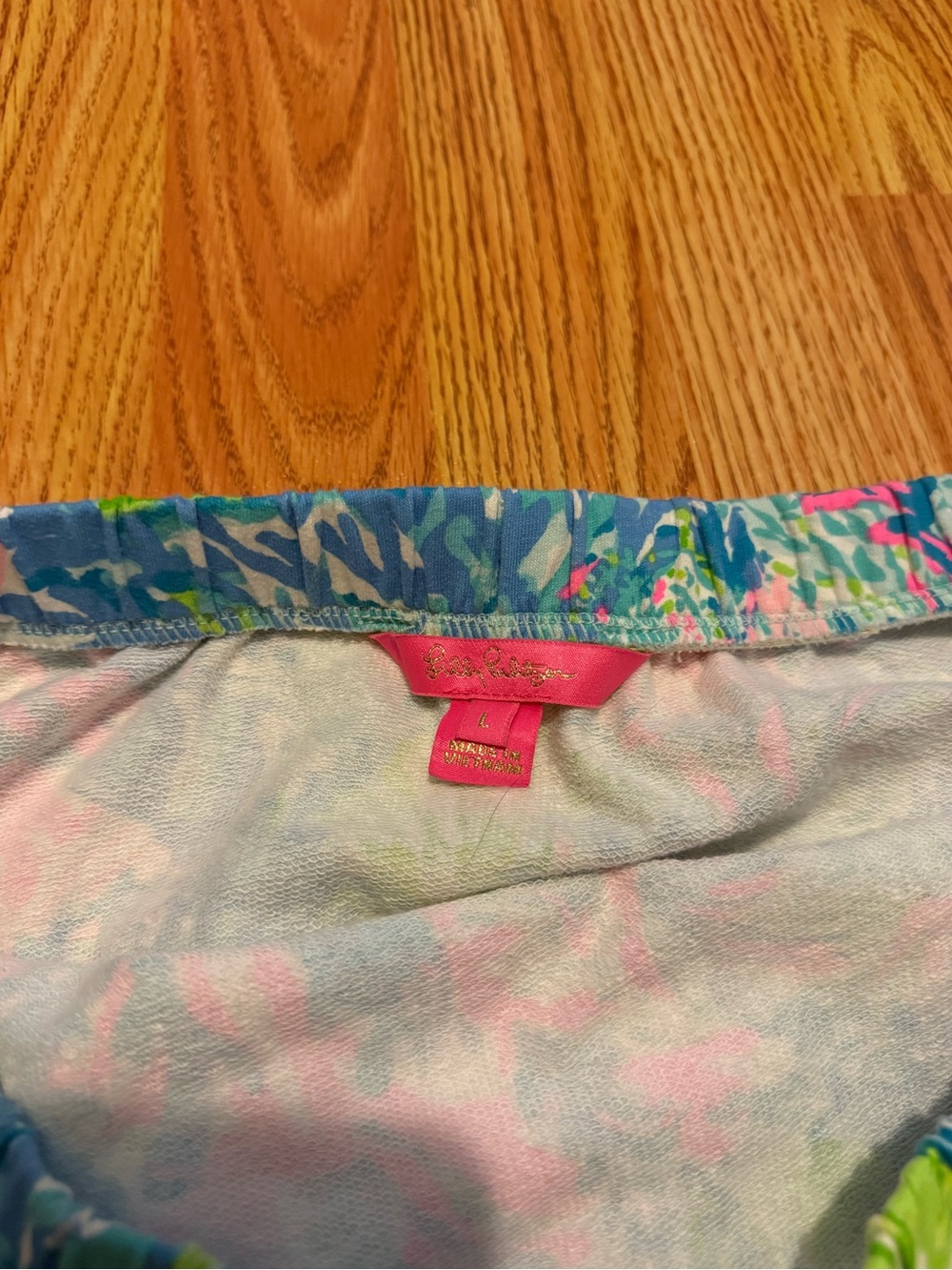 Lilly Pulitzer Strapless Romper in Pink & Blue - Picture 2 of 4